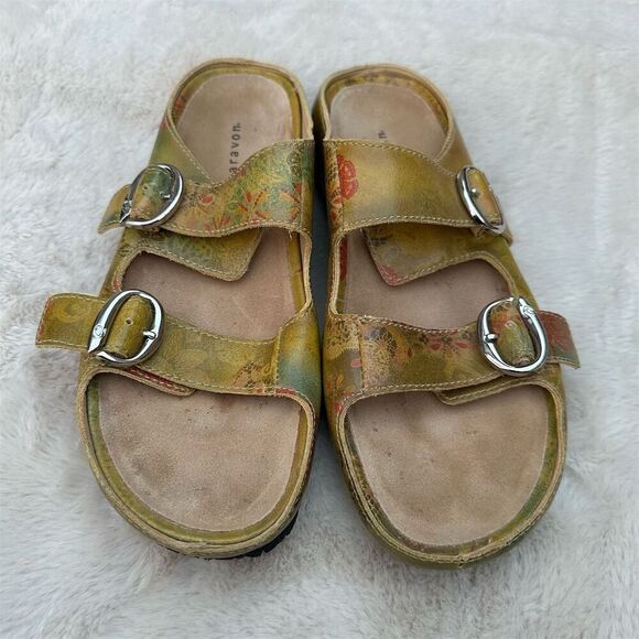 Aravon Women's Multicolor Floral Slide Sandals Size 9 Casual - Picture 7 of 8
